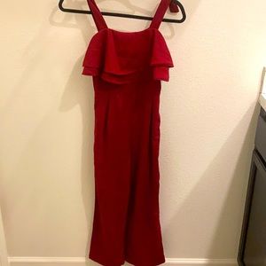 Red jumpsuit